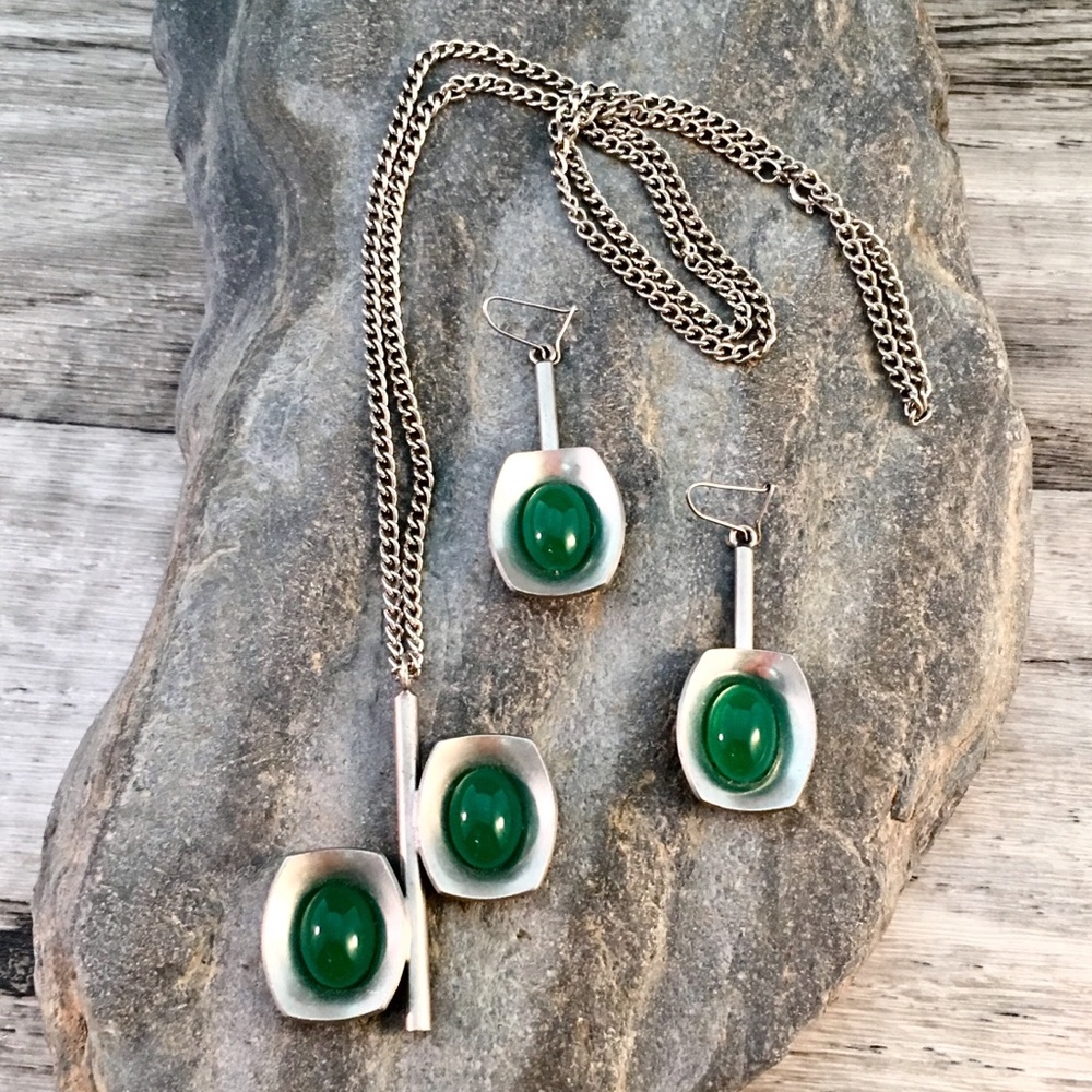 ❗️SOLD❗️Jorgen Jensen 60’s Necklace Earrings 220A - Picture 2 of 6